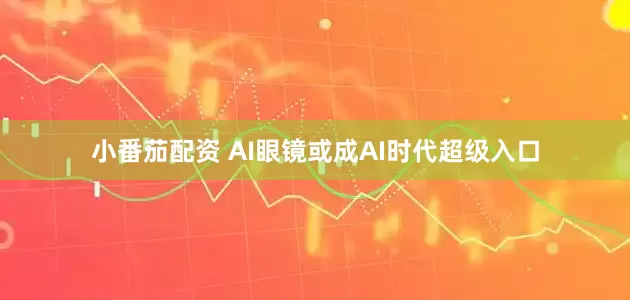 小番茄配资 AI眼镜或成AI时代超级入口